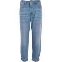 Blugi boyfriend Maddie 9 Mom Jeans In Light Blue Femei