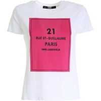 Tricouri Square Address Logo T-Shirt In White Femei