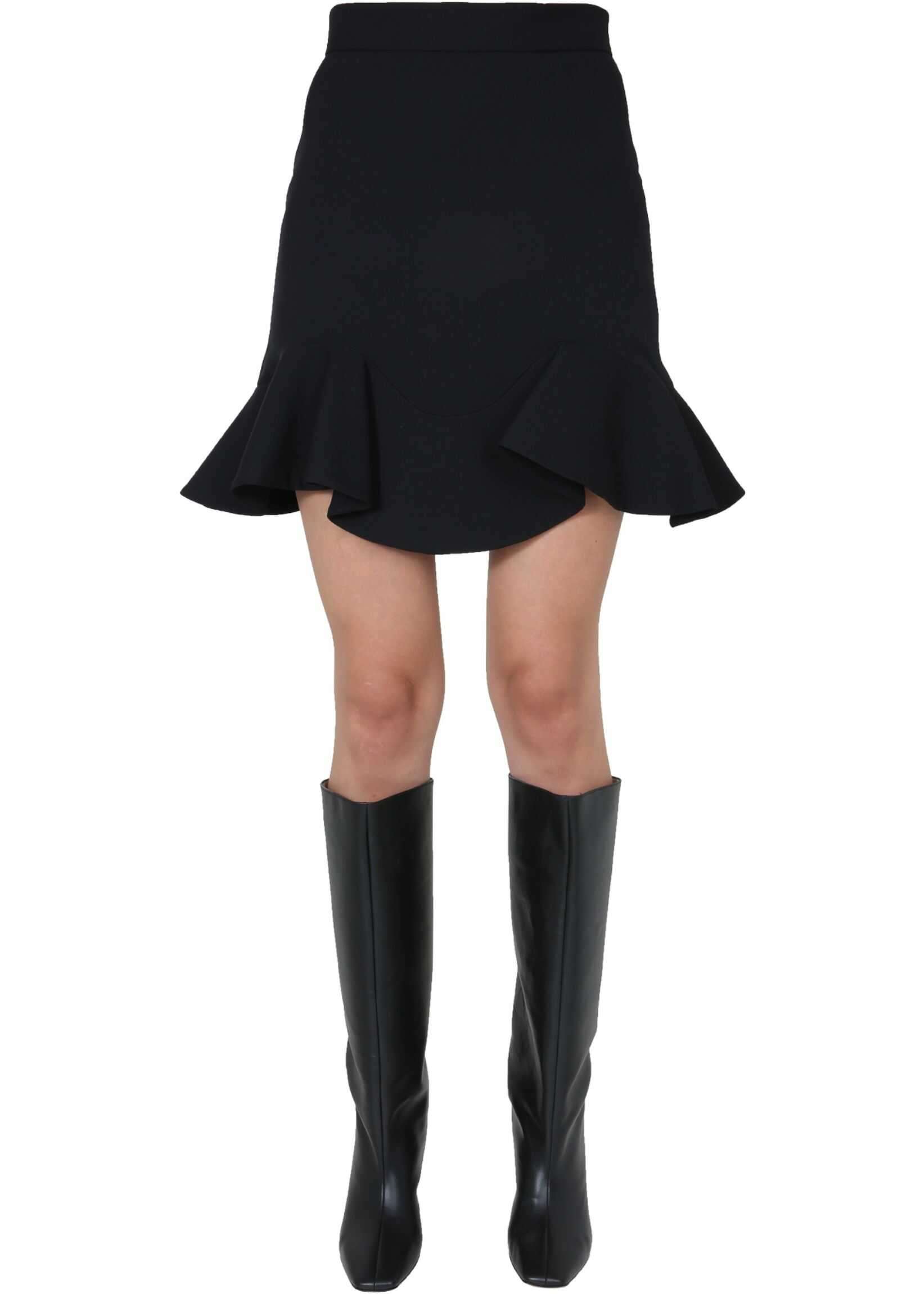 Mini Skirt With Ruches