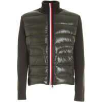Cardigane Army Green Cardigan Featuring Down Insert Barbati