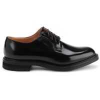 Pantofi casual Woodbridge Polished Leather Derby Shoes In Black Barbati