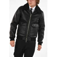 Jachete Faux Leather Jacket Barbati