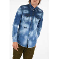 Camasi de blugi Vintage Effect CLASSIC WESTERN FIT Shirt Barbati