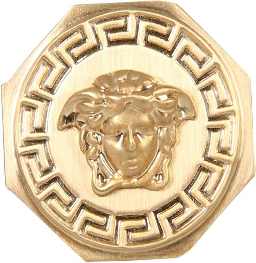 Versace Medusa And Greek Ring GOLD