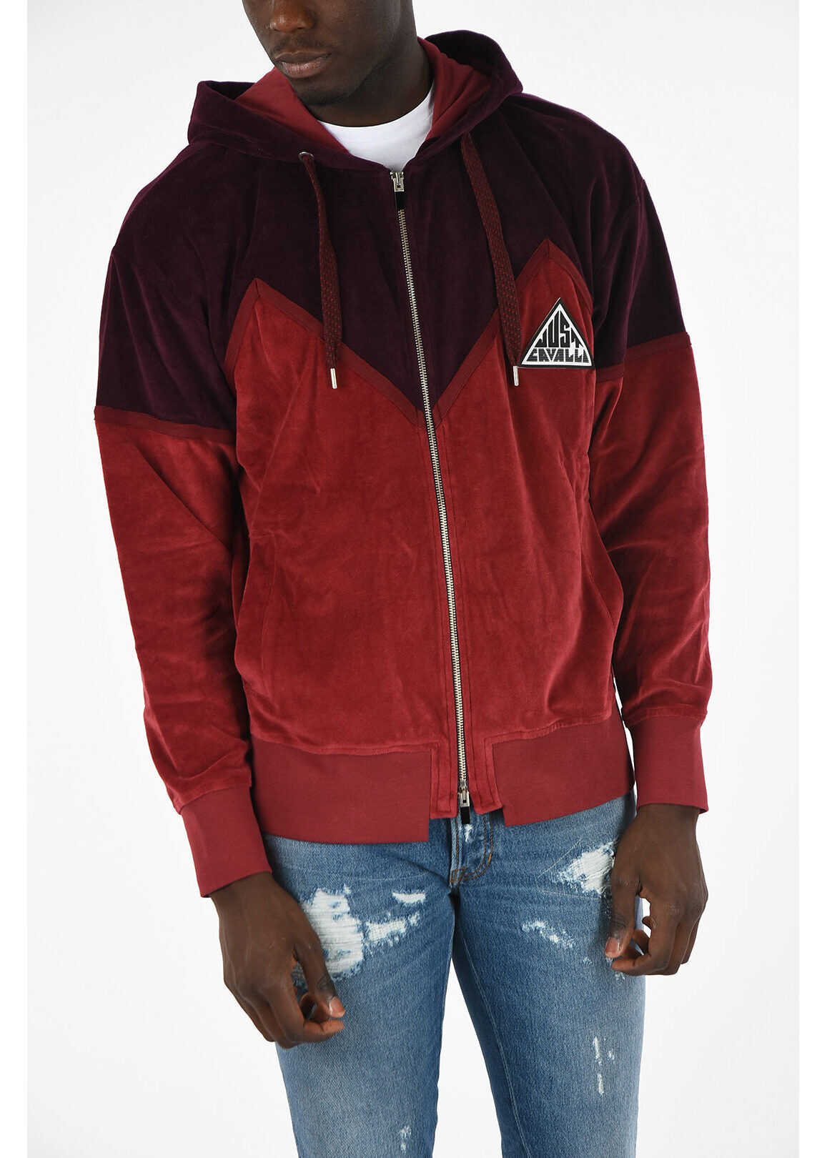 Hooded Velvet Sweatshirt