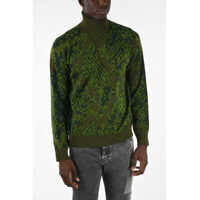 Pulovere casual Embroidered Turtleneck Sweater Barbati
