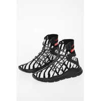 Sneakers Just Cavalli Fabric and Leather Sneakers