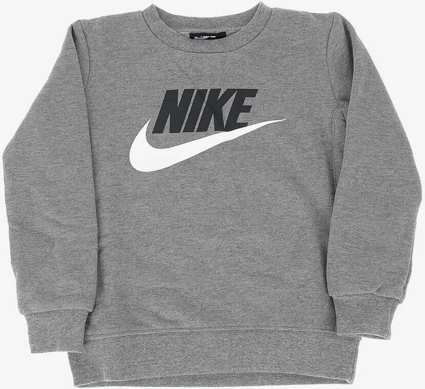 Nike Printed Crewneck Sweatshirt Gray