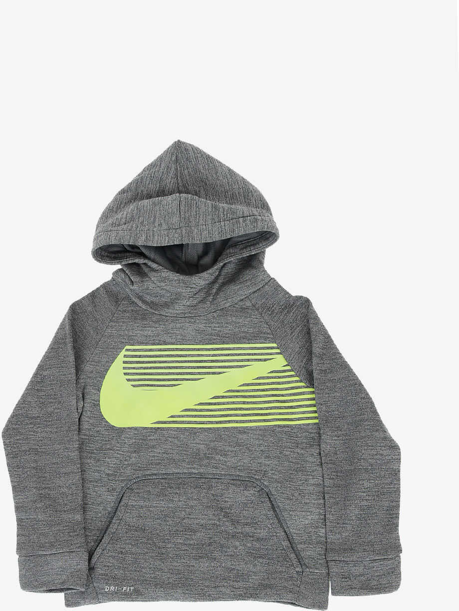 Nike Hooded Printed Sweatshirt Gray