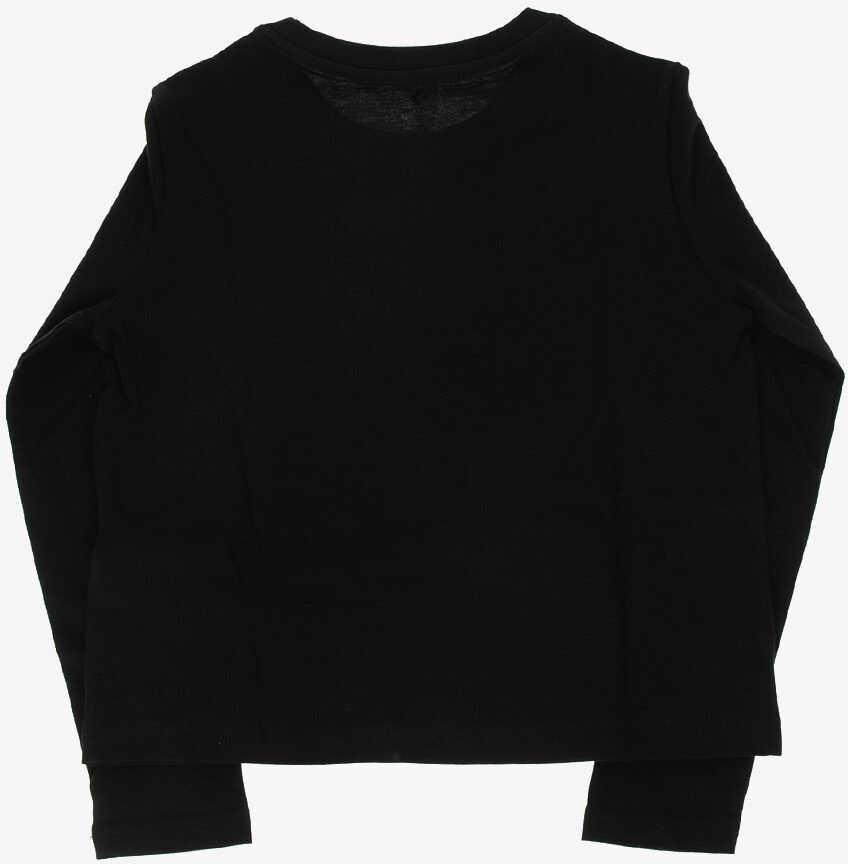 Tricouri Converse Sequined T-Shirt Black Baieti (BM 7895392) 3