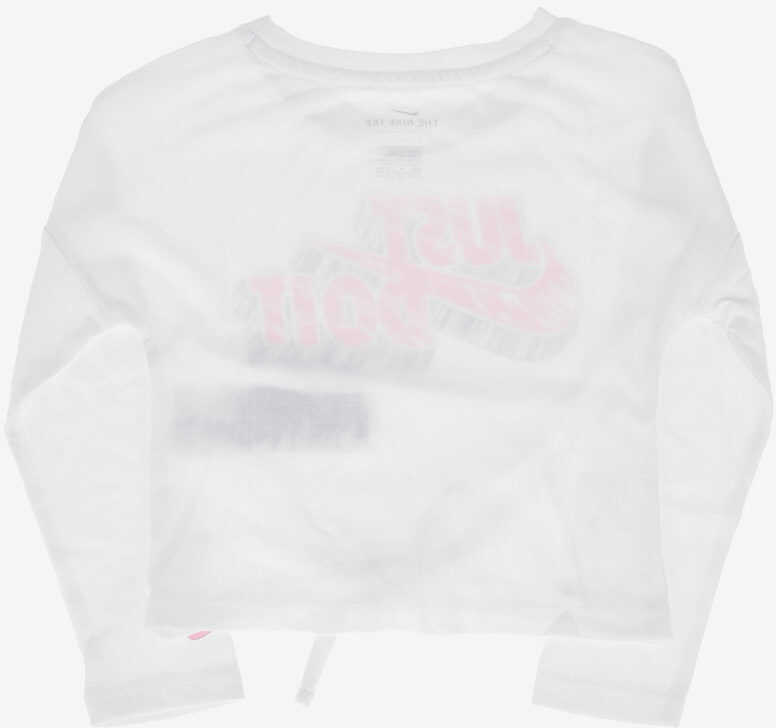 Tricouri Nike Printed T-Shirt With Bow White Baieti (BM 7895398) 3