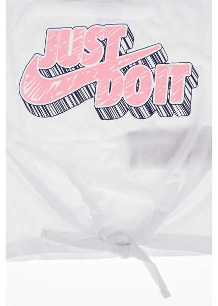 Tricouri Nike Printed T-Shirt With Bow White Baieti (BM 7895398) 4