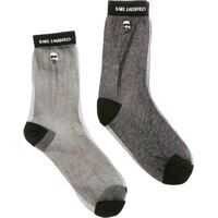 Dresuri K/Ikonik Socks In Black And Silver Femei
