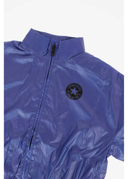 Jachete Converse Turtleneck Windbreaker Jacket Violet Baieti (BM 7897885) 2