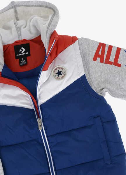 Jachete Converse Puffer With Jersey Sleeves Multicolor Baieti (BM 7897906) 2