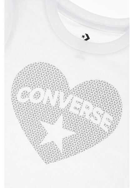 Tricouri Converse Heart Printed T-Shirt White Baieti (BM 7897978) 2