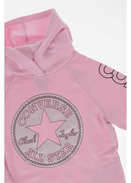 Hanorace Converse Hooded Printed Sweatshirt Pink Baieti (BM 7898023) 2