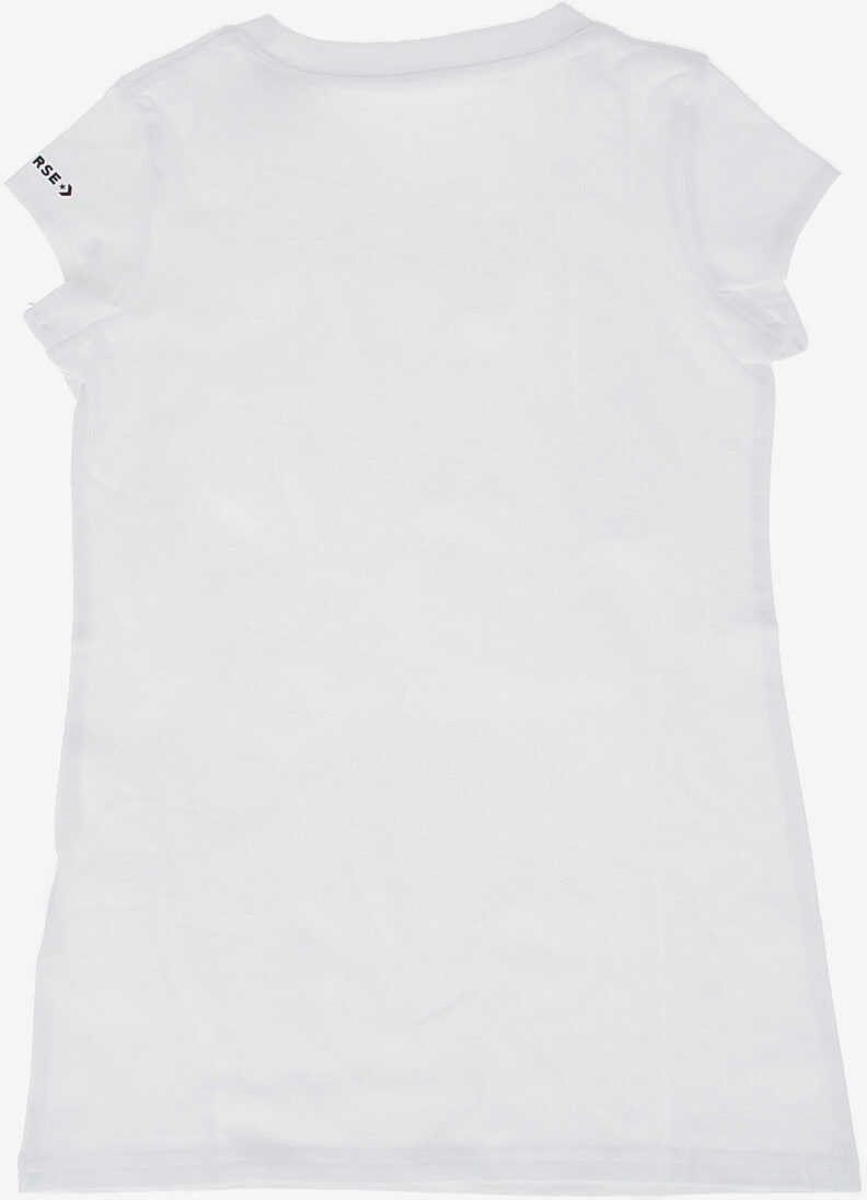 Tricouri Converse Heart Print T-Shirt White Baieti (BM 7898029) 3