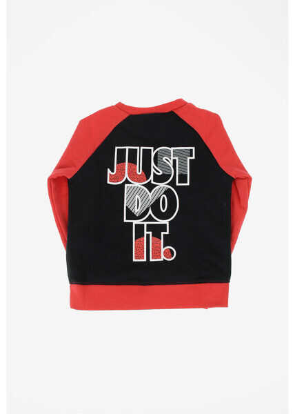 Bluze de trening Nike Printed Crewneck Sweatshirt Red Baieti (BM 7898038) 3