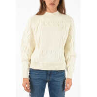 Pulovere casual Crewneck Aran Sweater Femei