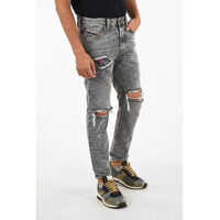 Blugi slim fit 18cm Distressed MHARKY Jeans L32 Barbati