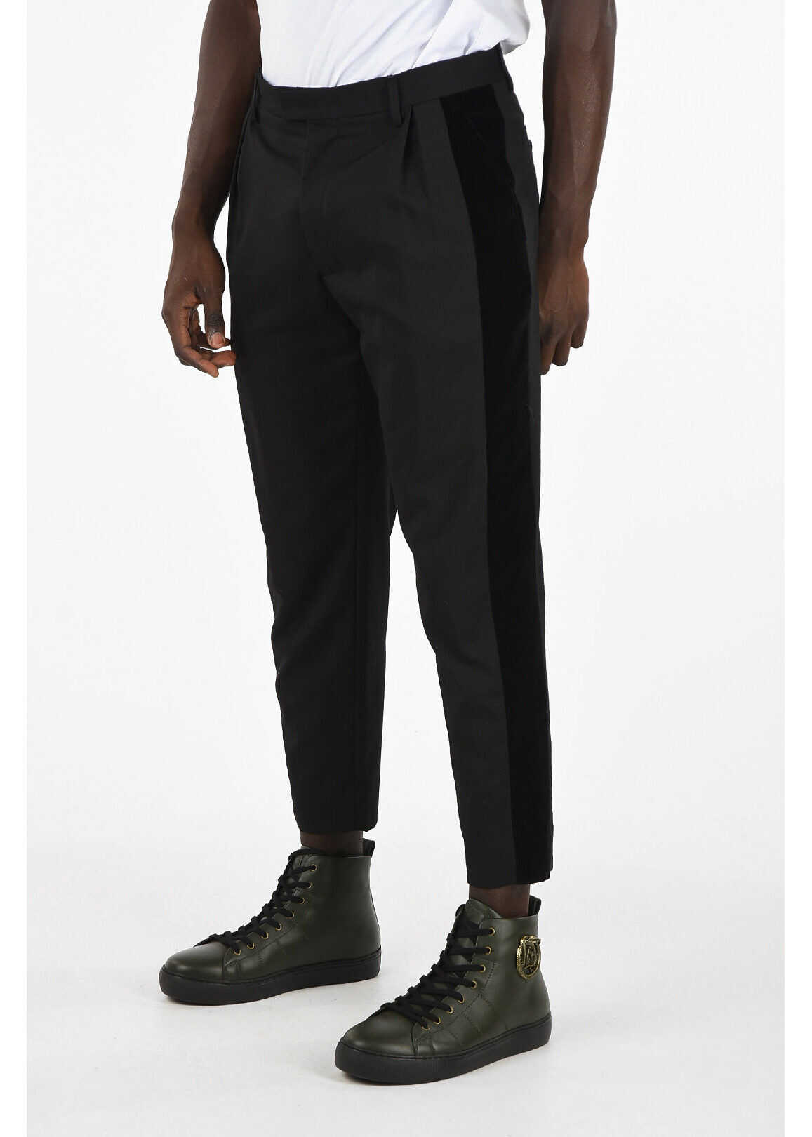 Belt Loops Pants with Velvet insert