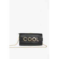 Genti plic Leather BELLAMIE Clutch with Shoulder Chain Femei