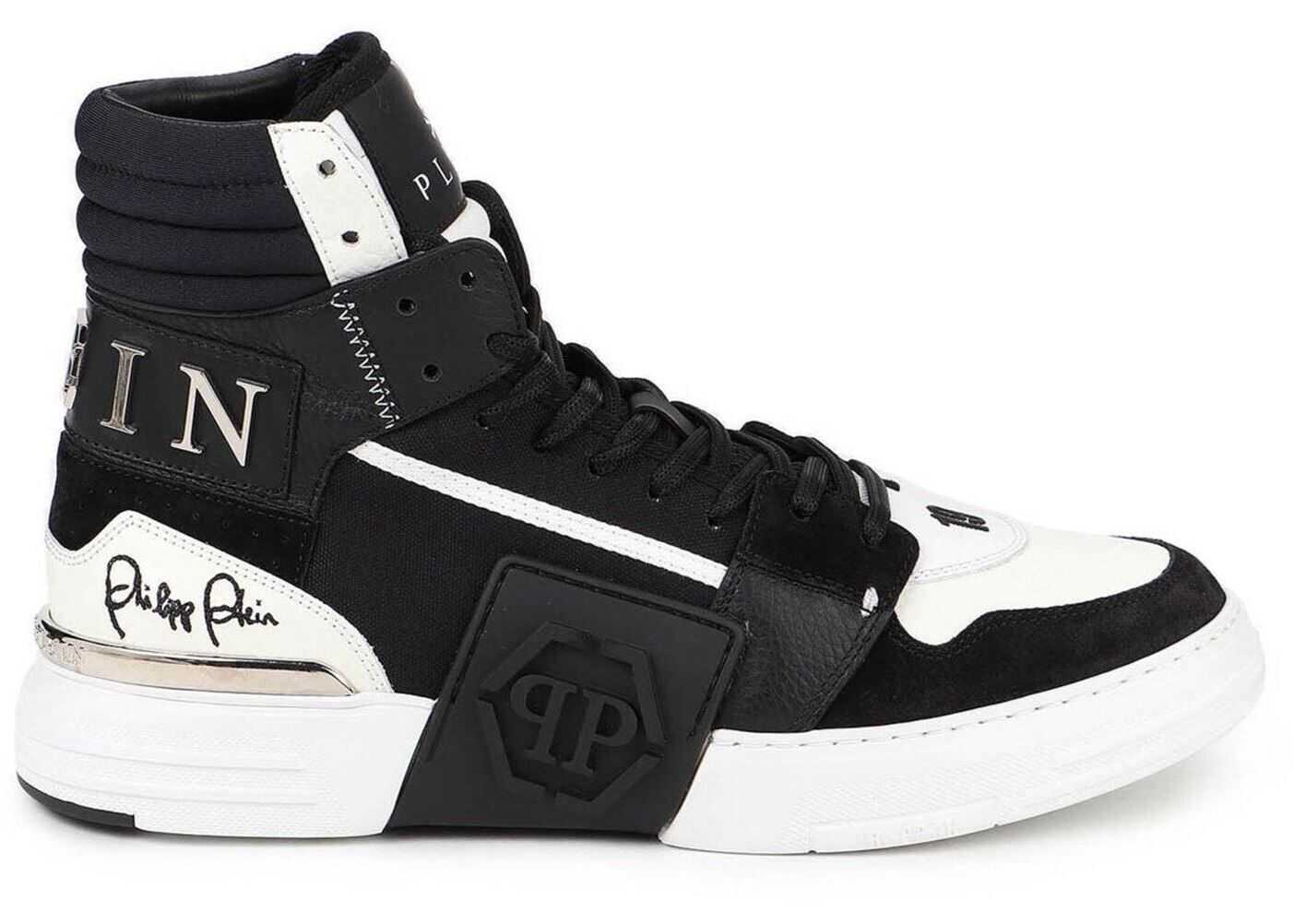 Philipp Plein Phantom Kick Hi-Top Sneakers In Black Black