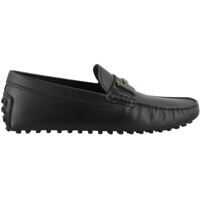 Mocasini Single T Leather Loafers In Black Barbati