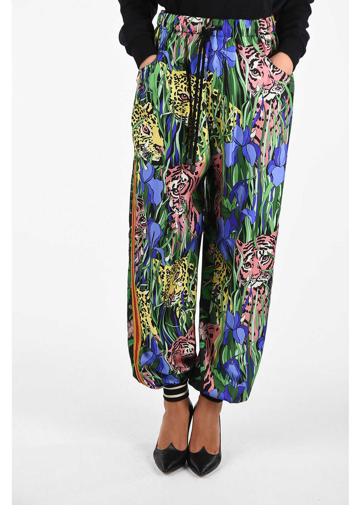 Printed Wide Fit Pants