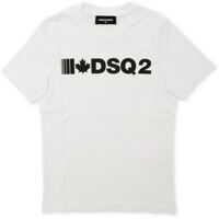 Tricouri Black Logo Print T-Shirt In White Baieti