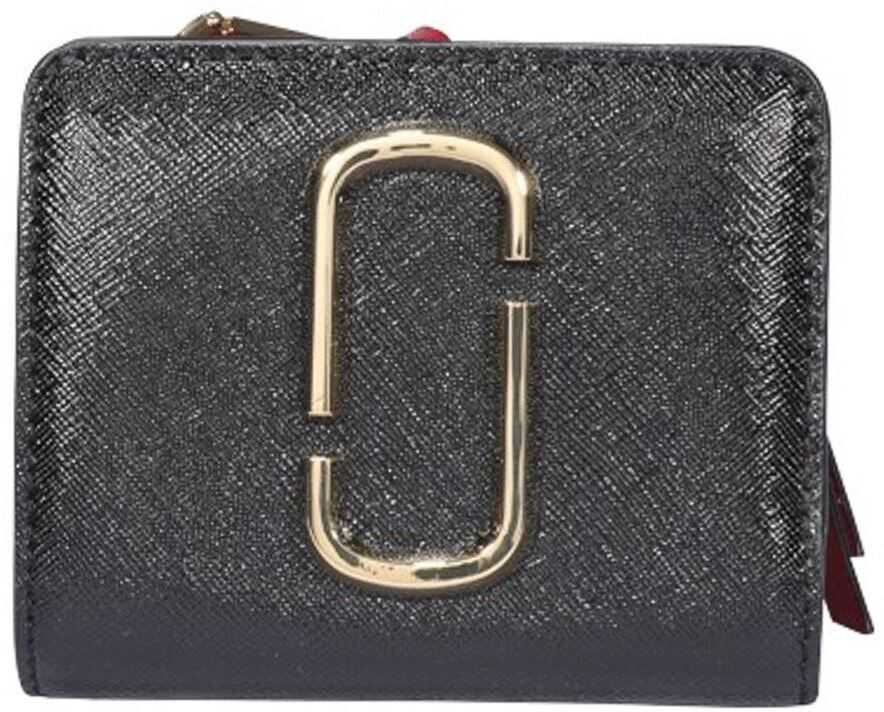Marc Jacobs The Snapshot Mini Compact Wallet In Black Black