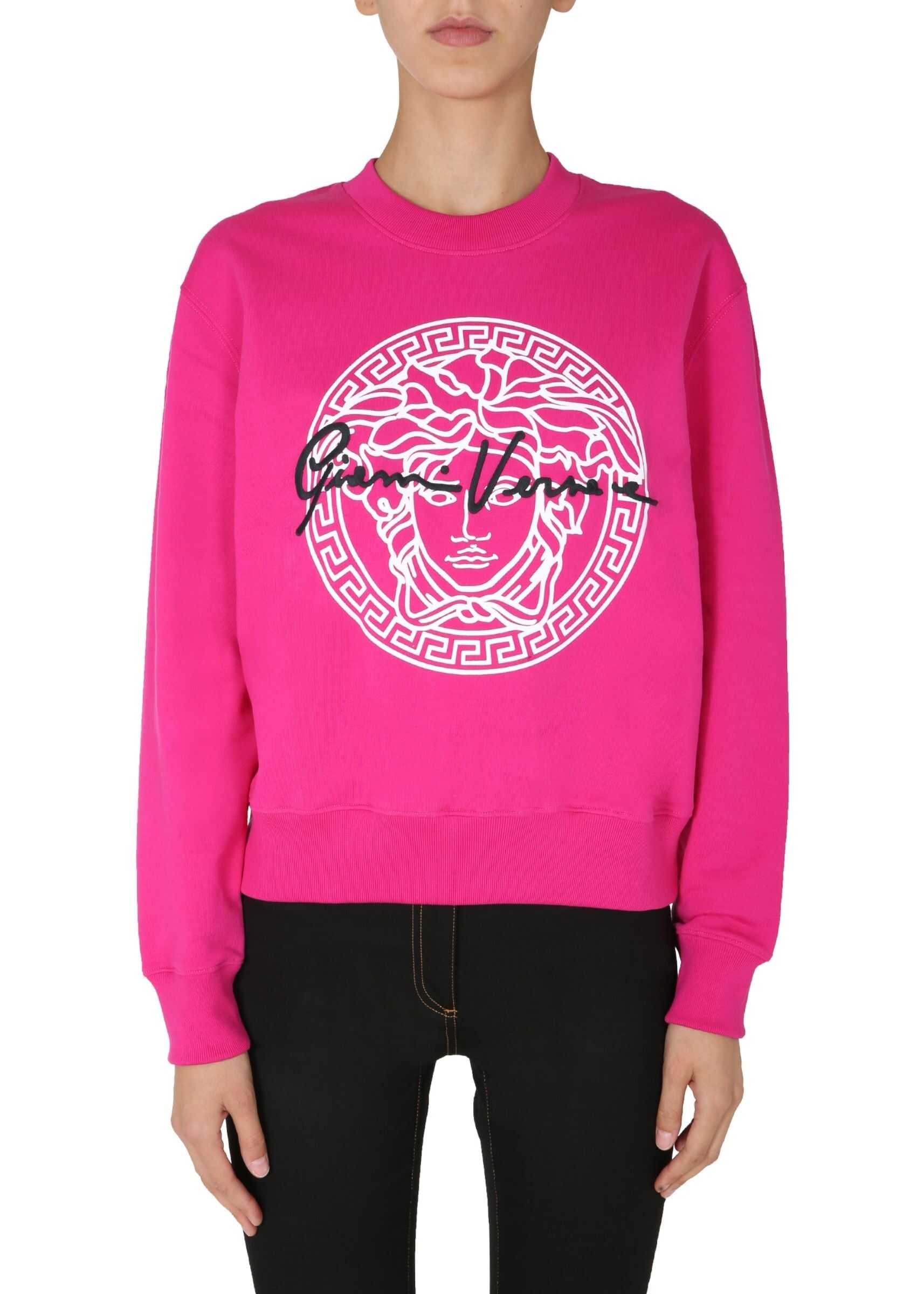 Versace Crew Neck Sweatshirt FUCHSIA