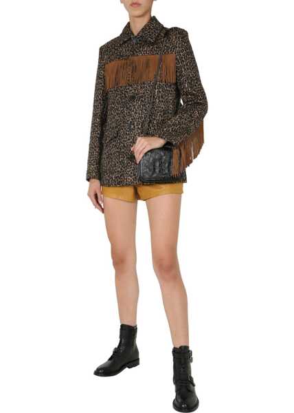 Pantaloni scurti Saint Laurent High Waist Shorts MULTICOLOUR Femei (BM 7910482) 2