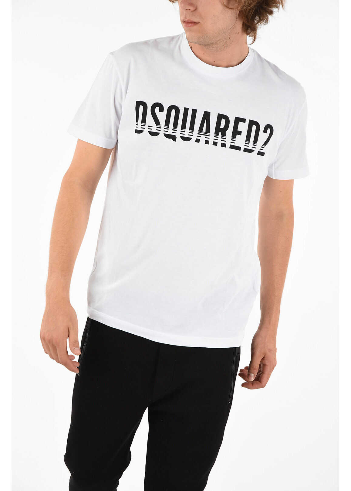 DSQUARED2 T-Shirt Cool Fit With Print Black & White