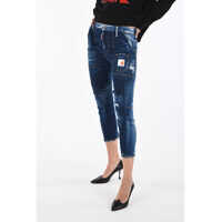 Blugi drepti Printed Jeans Femei