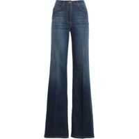 Blugi evazati Stretch Denim Palazzo Jeans In Blue Femei