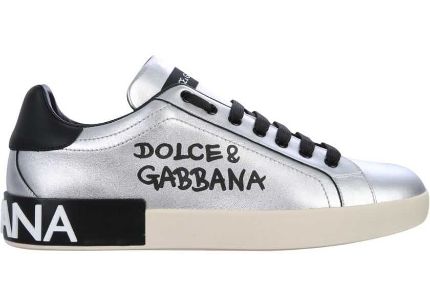 dolce gabbana sneakers silver