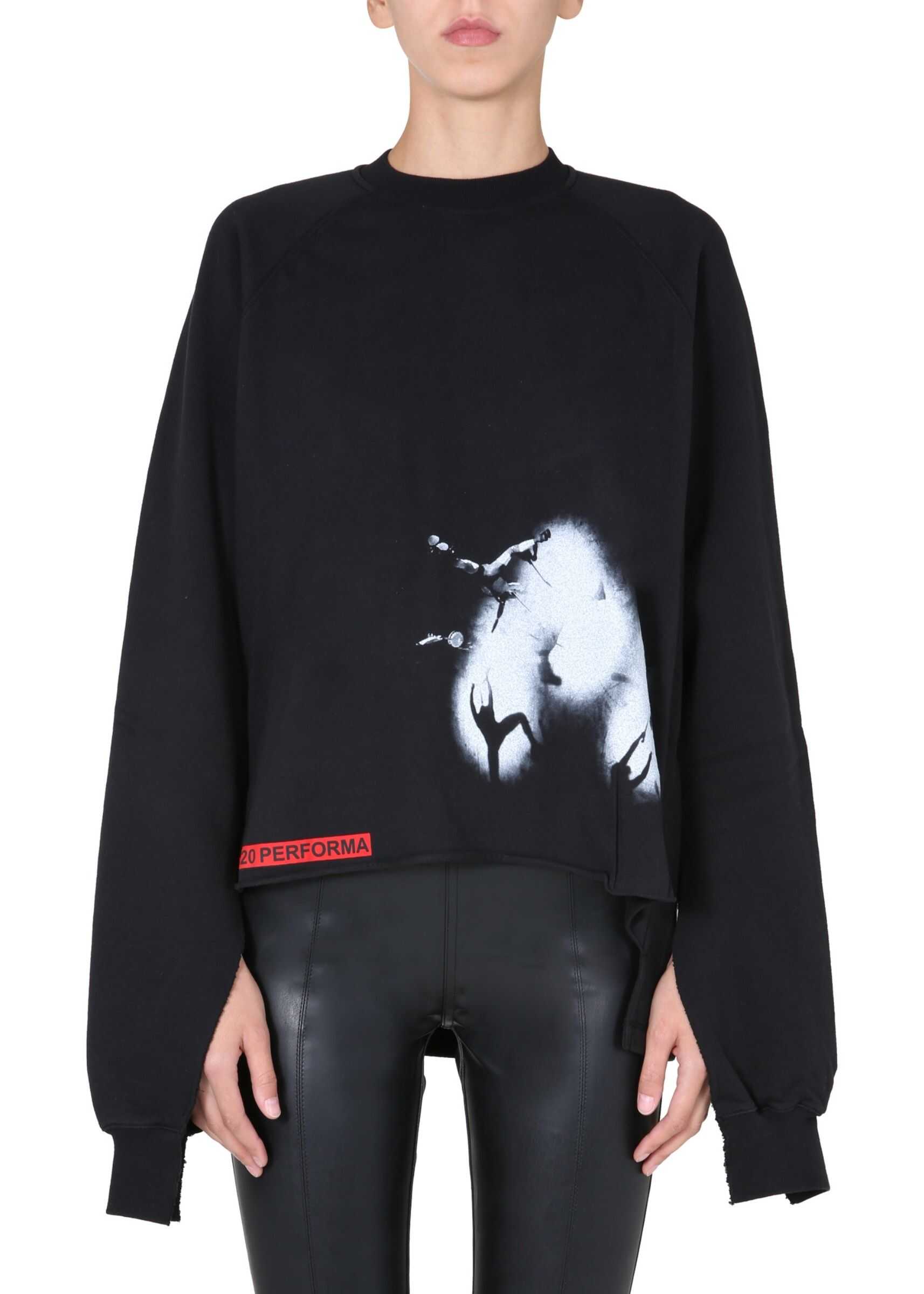 Rick Owens Oversize Fit Sweatshirt BLACK