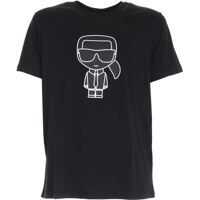 Tricouri Karl Print T-Shirt In Black Barbati