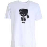 Tricouri Karl Print T-Shirt In White Barbati