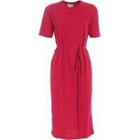 Rochii lungi K Embroidery Midi Dress In Fuchsia Femei