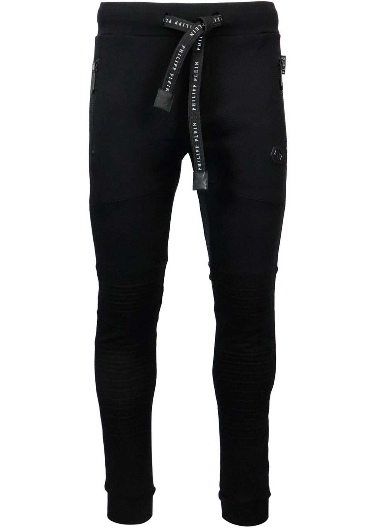 Cotton Sweat Pants In Black