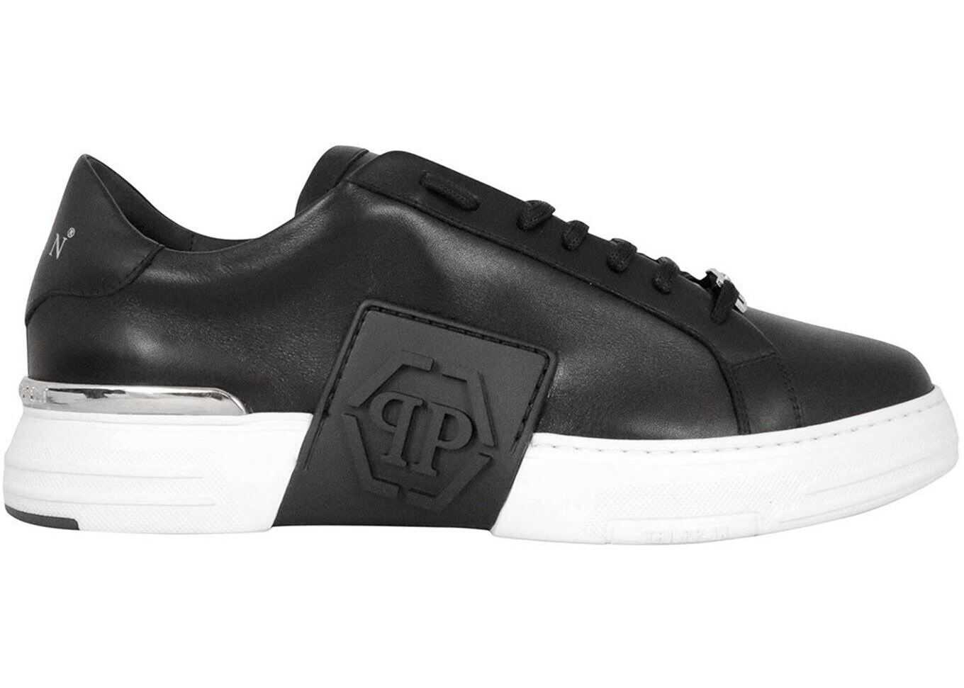 Philipp Plein Phantom Low-Top Sneakers In Black Black