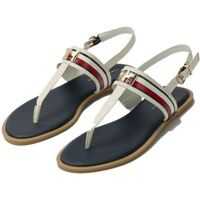 Sandale Corporate Leather Flat Sandal FW0FW04840 Femei