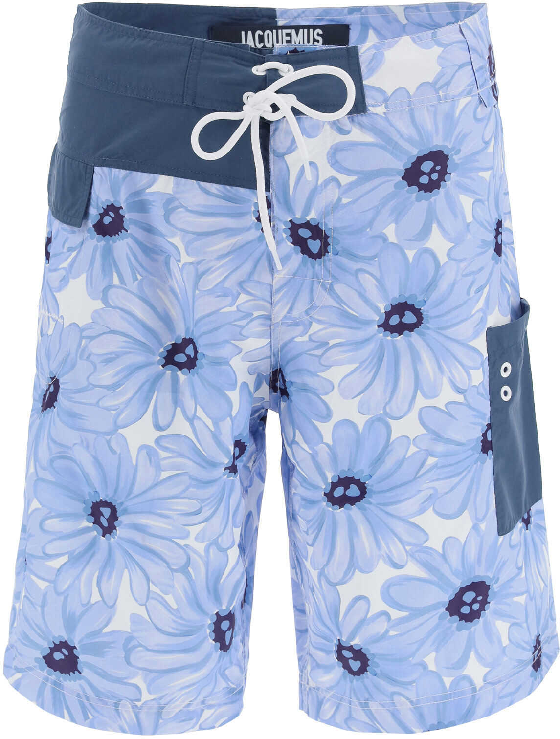 JACQUEMUS 205PA14 205 2934E PRINT BLUE FLOWERS