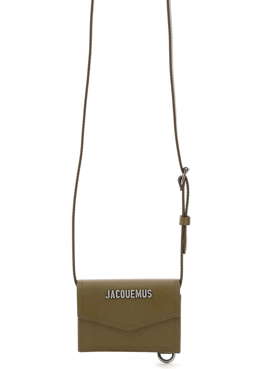 JACQUEMUS Le Doors Azur Micro Crossbody Pouch DARK KHAKI