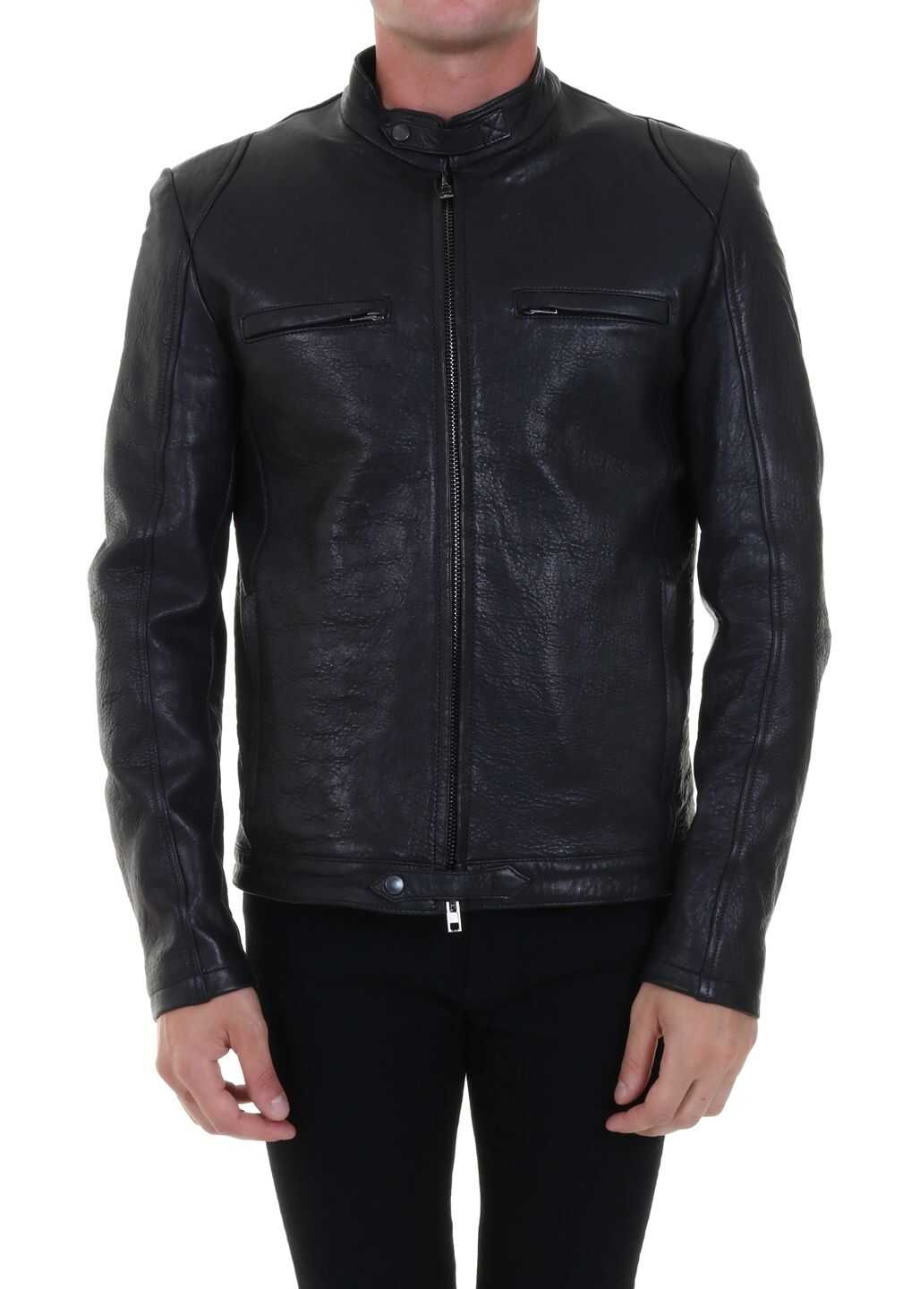 Salvatore Santoro Leather Biker Black