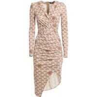 Rochii de zi Monogram Printed Dress In Pink Femei
