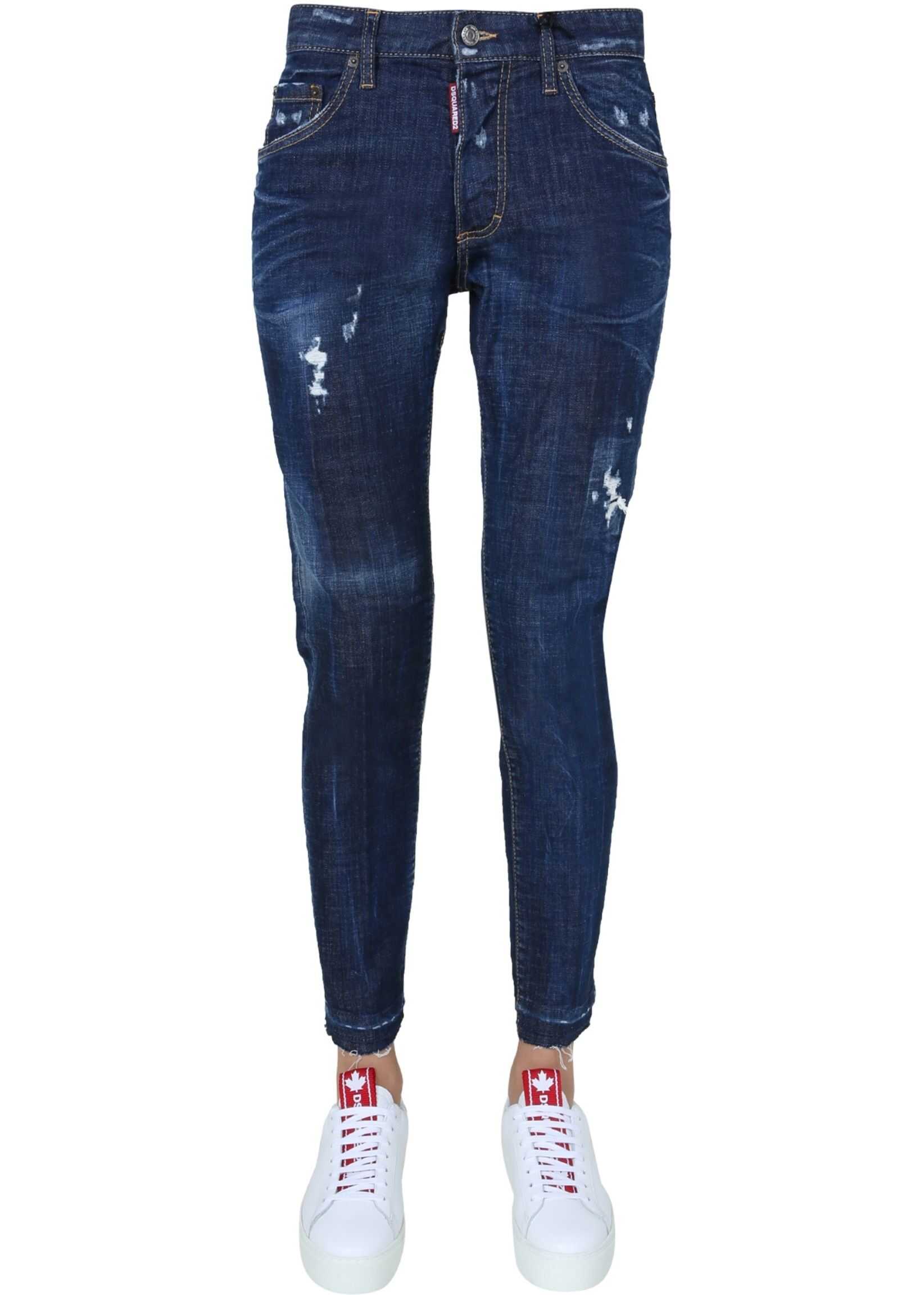 DSQUARED2 Dan Fit Skinny Jeans* BLUE